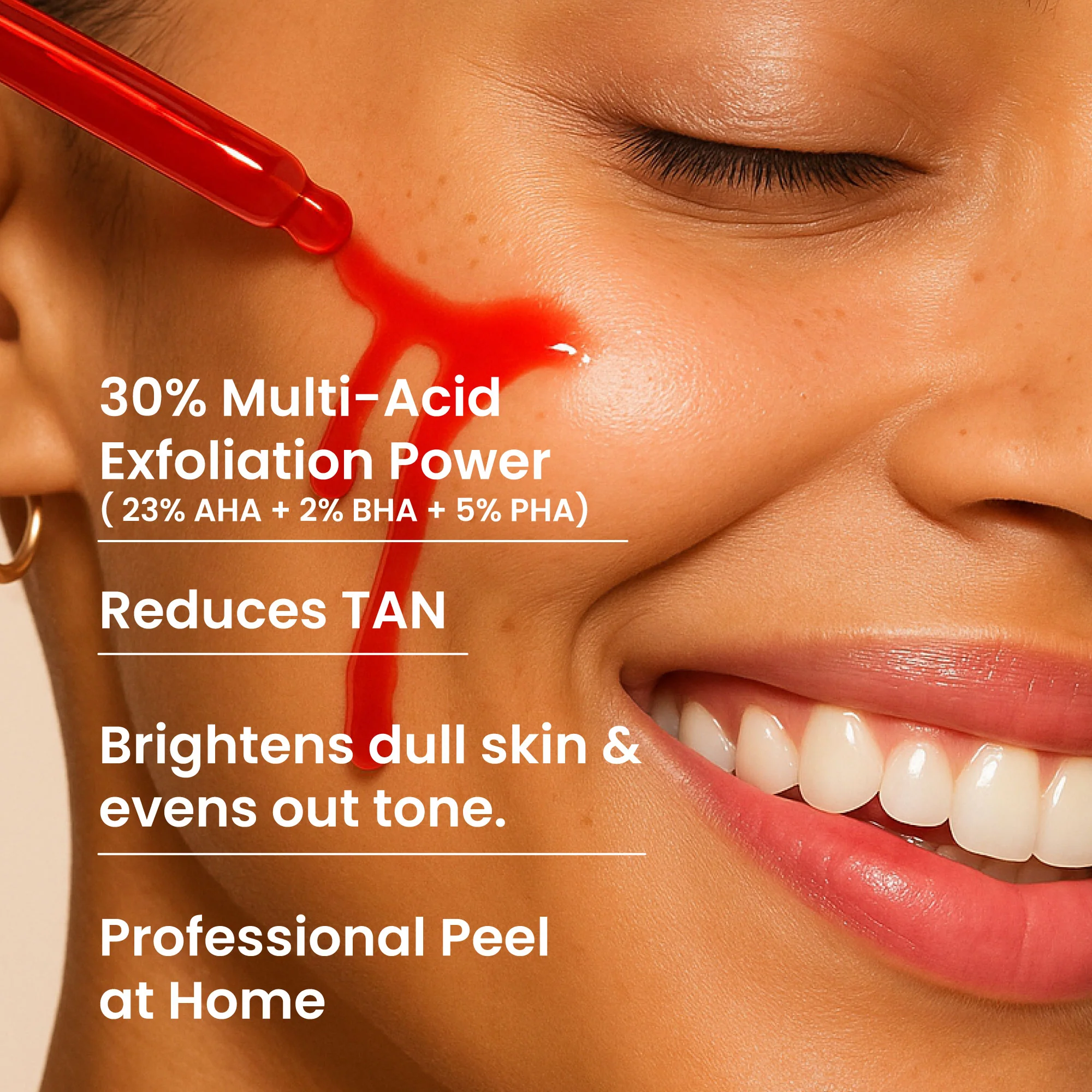 23% AHA 2% BHA & 5% PHA Magic Peeling Solution to reduce tan - Image 5