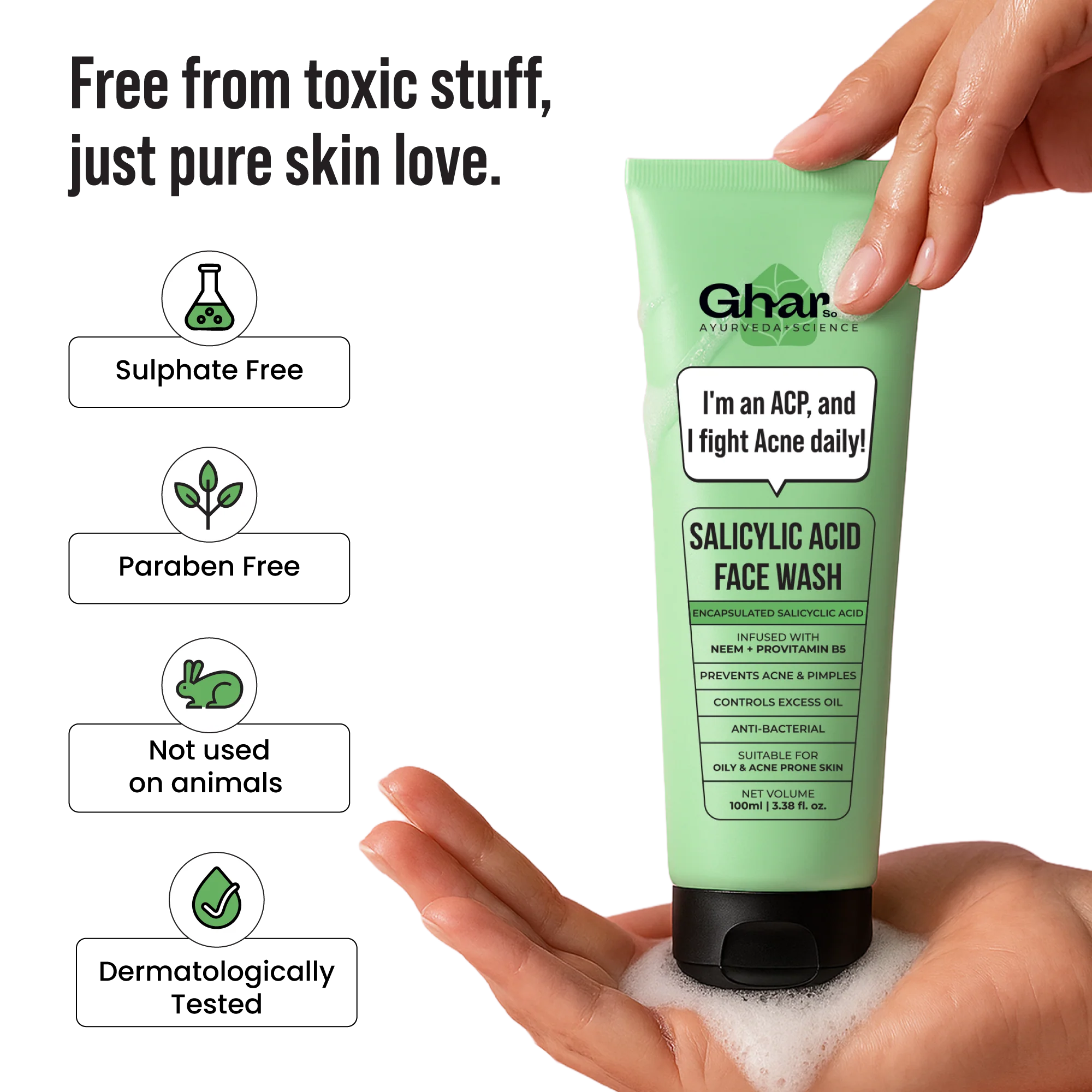 Salicylic Acid Face Wash For Oily & Acne Prone Skin - Image 8