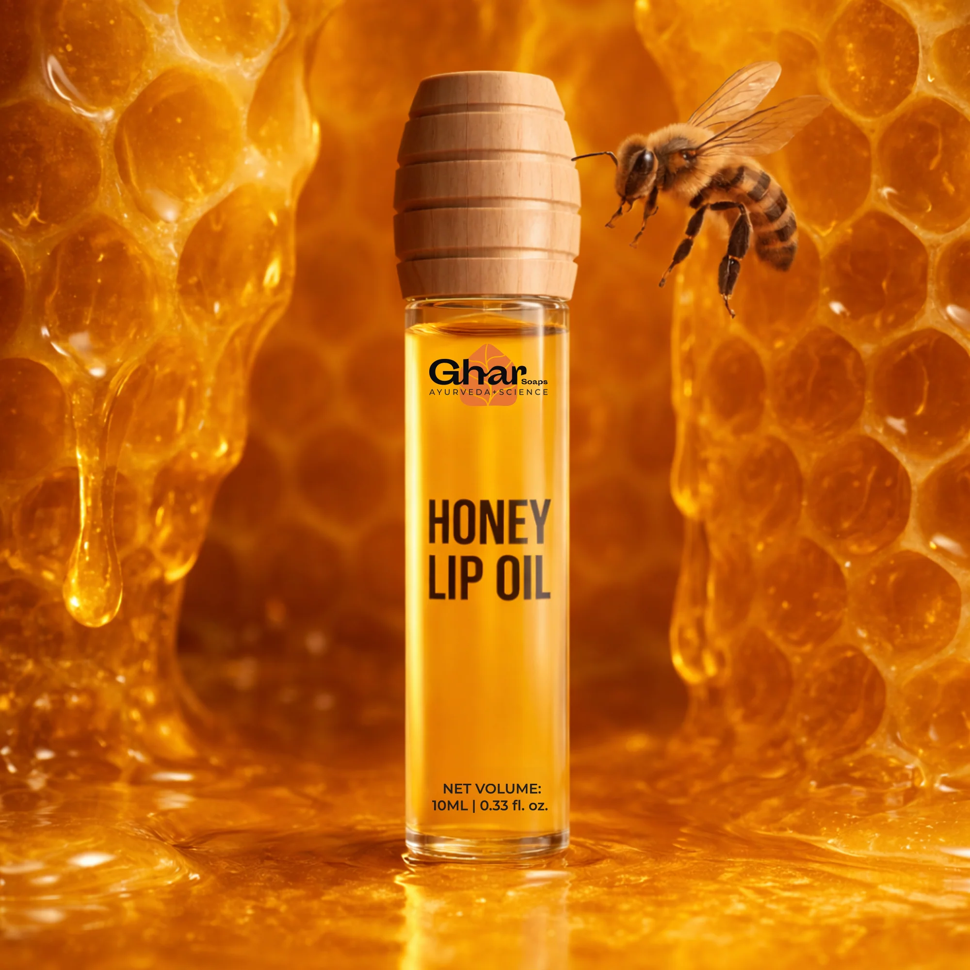 Honey Lip Oil  With SPF 30 - Image 2