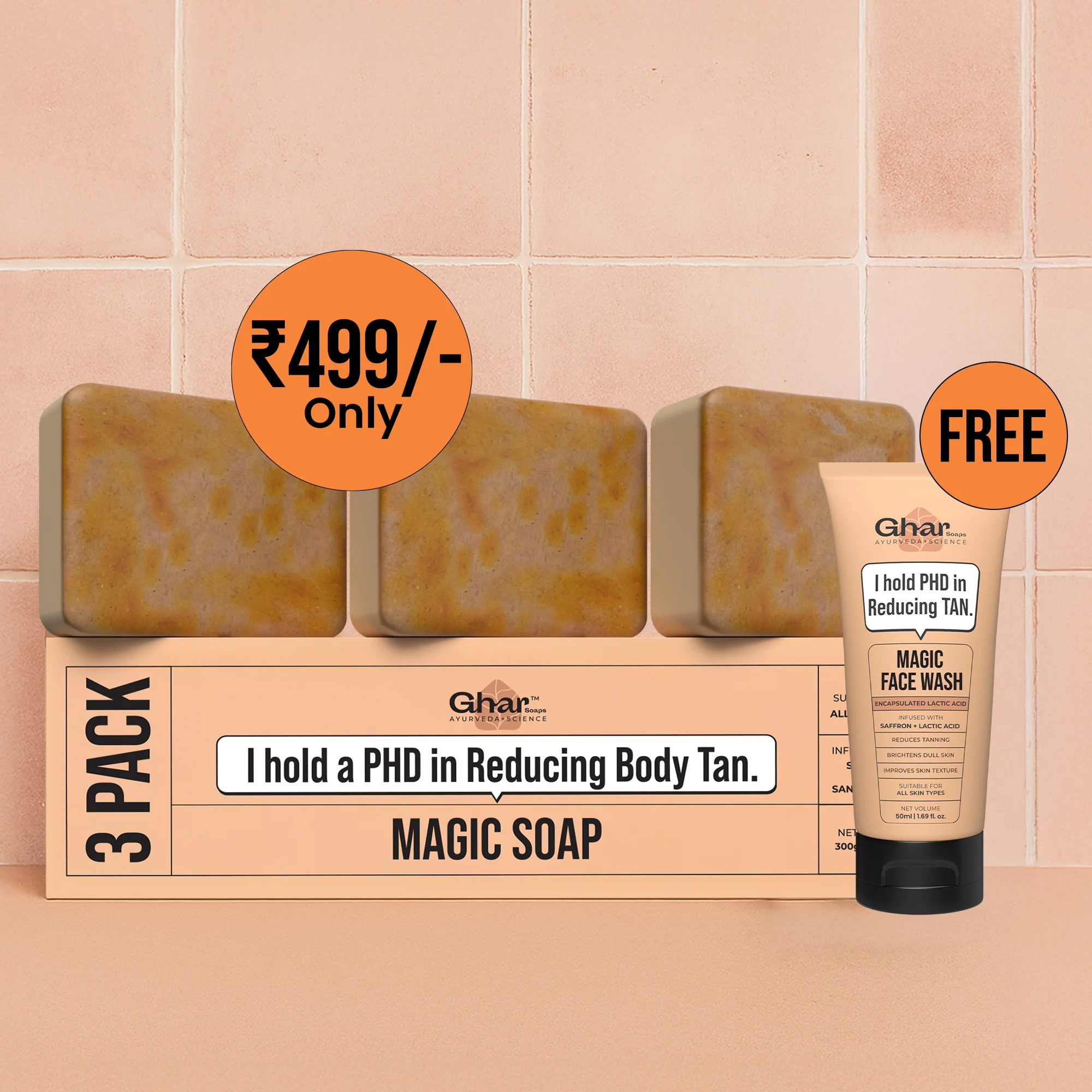 Magic Soap + Face wash + Magic Cream + Sunscreen - Image 2